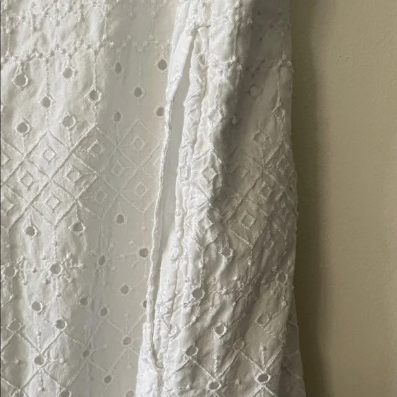 Old Navy|White Eyelet Maxi Dress|Large|EUC - Picture 7 of 9